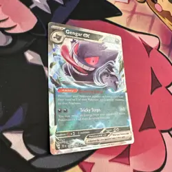Pokemon TCG Gengar EX Temporal Forces Ultra Rare Card 104/162 Scarlet & Violet - Image 2