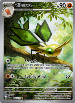 Vibrava - 206/191 - Surging Sparks Illustration Rare Pokemon Card - NM - Image 1