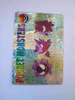 Holo Gengar Pocket Monsters Vintage Vending Prism Sticker 1201 - Image 1