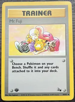 Mr. Fuji 58/62 Pokemon TCG WOTC Base Set Fossil Uncommon NEAR MINT NM - Image 1