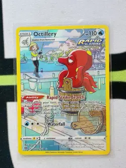 Octillery HP110 Rapid Strike 2022 Pokemon Card No TG03/TG30 HOLO - Image 1