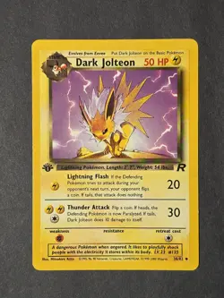 Pokemon TCG Dark Jolteon 38/82 Team Rocket 1st Edition - Image 1