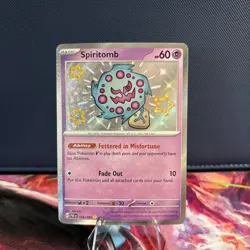 Pokemon TCG Spiritomb Scarlet & Violet: Paldean Fates 158/091 Shiny Rare - Image 1