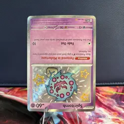 Pokemon TCG Spiritomb Scarlet & Violet: Paldean Fates 158/091 Shiny Rare - Image 3