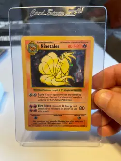 Ninetales 012/102 Base Set (Shadowless) Holo pokemon - Image 1