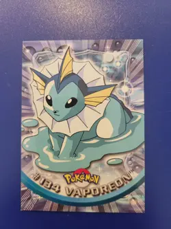 2000 Topps Pokemon TV Animation Edition Serie 3 Non Holo #134 Vaporeon Nm - Image 1