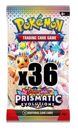 36x Pokemon TCG Prismatic Evolutions Booster Pack NEW SEALED PACK LOT - Image 1