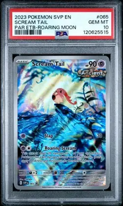 2023 POKEMON SVP EN-SV BLACK STAR PROMO #065 SCREAM TAIL PSA 10 - Image 1