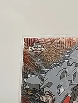 2000 TOPPS Chrome Pokemon Rhydon #112 Animation Series 2 - Image 3