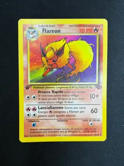 Pokemon Flareon 19/64 Jungle Rara Prima Edizione Wizards ITA Carte Vintage - Image 1