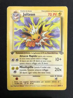Pokemon Jolteon 20/64 Jungle Rara Prima Edizione Wizards ITA Carte Vintage - Image 1
