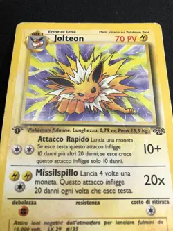 Pokemon Jolteon 20/64 Jungle Rara Prima Edizione Wizards ITA Carte Vintage - Image 4