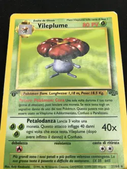 Pokemon Vileplume 31/64 Jungle Rara Prima Edizione Wizards ITA Carte Vintage - Image 4