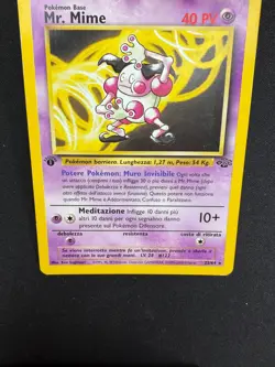 Pokemon Mr. Mime 22/64 Jungle Rara Prima Edizione Wizards ITA Carte Vintage - Image 3