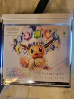 Prismatic Evolutions Pokemon Center Elite Trainer Box (Exclusive) Sealed - Image 1
