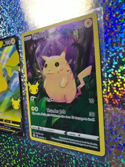 Pokemon TCG: Promo SWSH143 Pikachu V; Celebrations 005/025 Pikachu - Image 3