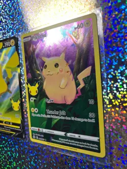 Pokemon TCG: Promo SWSH143 Pikachu V; Celebrations 005/025 Pikachu - Image 4