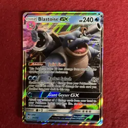 Pokemon TCG 2019 Sun & Moon Unbroken Bonds Blastoise GX 35/214 - Image 1