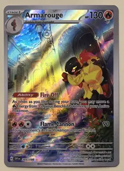 Pokemon TCG Armarouge 203/198 Scarlet & Violet IR English 2023 - Image 1