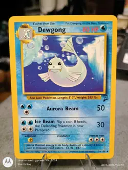 Pokemon TCG Base Set 2 Dewgong 36/130 Uncommon Excellent Condition - Image 1