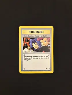 Pokemon TCG Here Comes Team Rocket 15/82 Team Rocket Holo Rare Unlimited WOTC - Image 1