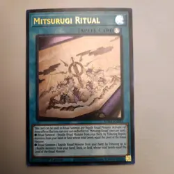 YUGIOH MITSURUGI RITUAL ULTRA RARE NEAR MINT 1ST EDITION SUDA-EN095 - Image 1