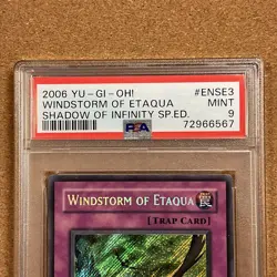 YUGIOH PSA 9 2006 Windstorm of Etaqua SOI-ENSE3 Secret Rare Promo YU-GI-OH! - Image 3