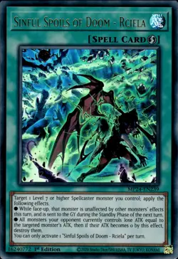Sinful Spoils Of Doom - Rciela - Ultra Rare 1st Edition MP24-EN239 - NM - YuGiOh - Image 1