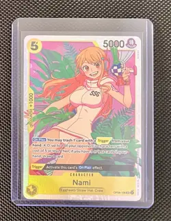 Nami One Piece CCG Two Legends Foil, OP08-106, Super Rare, Near Mint - Image 1