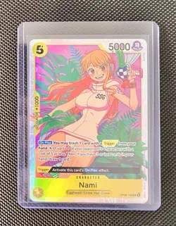 Nami One Piece CCG Two Legends Foil, OP08-106, Super Rare, Near Mint - Image 2
