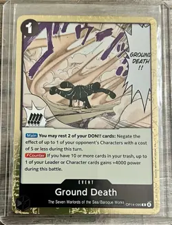 Ground Death Foil OP14-096 The Azure Sea's Seven One Piece English - Image 1