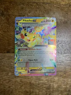 Pokemon TCG Surging Sparks Pikachu EX Card 57/191 Prize Pack Stamped - Image 2