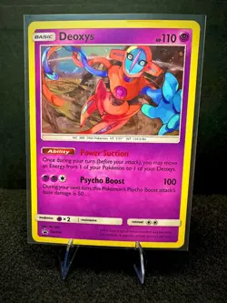 Deoxys SM164 Sun & Moon Black Star Promo Pokemon TCG Card LP - Image 1