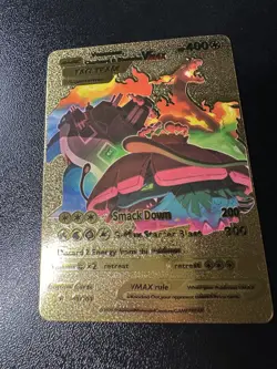 POKEMON Gold Charizard Blastoise Venusaur Vmax Tag Team Card HP 400 Starter - Image 4