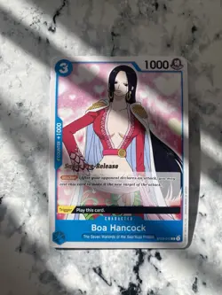 One Piece Card Game - Boa Hancock - ST03-013 - Super Pre-release - Blue - Eng - Image 1