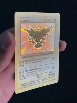 Zapdos Shadowless LP Holo Rare Base Set 16 Pokemon TCG Card 1999 - Image 4