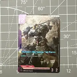 Gundam Card Game Gundam Barbatos 1st Form GD02-054 LR - Image 1
