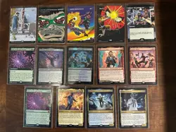 (14) Magic The Gathering Magic | Marvel SpiderMan Mythic Card Lot No Duplicates - Image 1