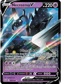 Pokemon Sword & Shield - Battle Styles Necrozma V #063/163 CCG Card - Image 1