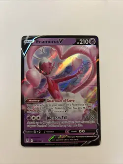 Pokemon Enamorus v TCG Sword & Shield Lost Origin Holo Ultra Rare Card 082/196 - Image 1