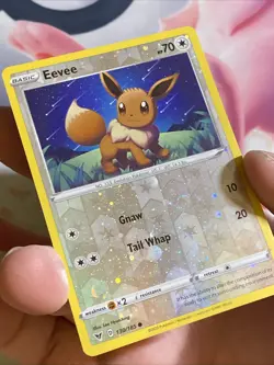 Eevee Cosmos Reverse Holo 130/185 Pokemon Card Promo LP Vivid Voltage - Image 3