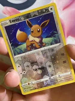 Eevee Cosmos Reverse Holo 130/185 Pokemon Card Promo LP Vivid Voltage - Image 4