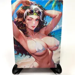 X-Men Rogue Sexy Hot Anime Waifu Bikini Girl Doujin Lewd Goddess Story Art Card - Image 1