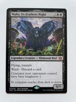MTG Maha, Its Feathers Night 0100 BLB - Image 1