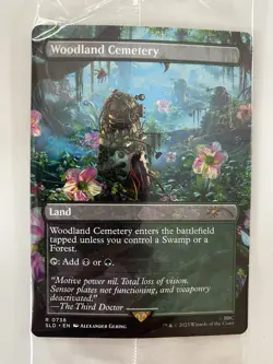Woodland Cemetery *Non-Foil* BORDERLESS SECRET LAIR Dr Who Dalek Lands NM/MT MTG - Image 1
