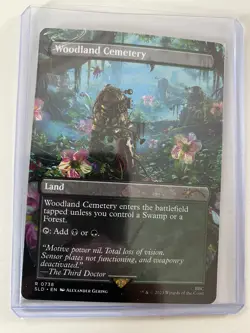 Woodland Cemetery *Non-Foil* BORDERLESS SECRET LAIR Dr Who Dalek Lands NM/MT MTG - Image 3