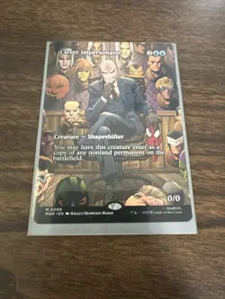 Clever Impersonator (Borderless) Spider-Man Magic MTG MAR 008 - Image 1