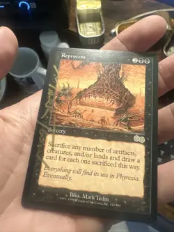 Reprocess Urza's Saga SIGNED Mark Tedin LP - Image 1