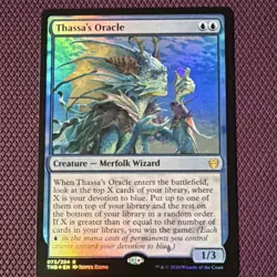 Magic: The Gathering Thassa's Oracle Creature Theros Blue Foil Rare 073 EN 2020 - Image 1