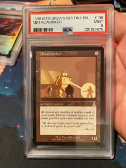 MTG Urzas Destiny Metalworker PSA 9 - Image 1